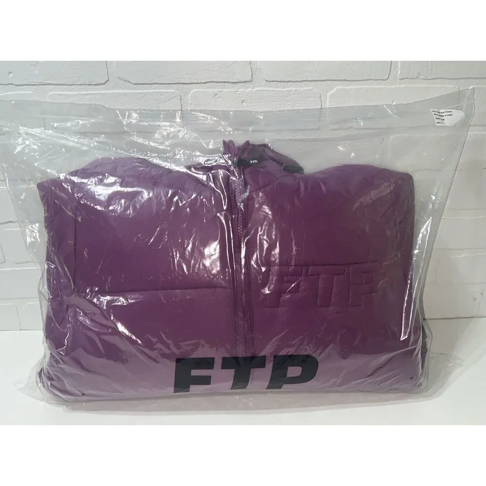 NEW - Very Nice FTP Plum Logo Quilt Puffer Plum Small removeable hood $295.00 - Picture 3 of 9